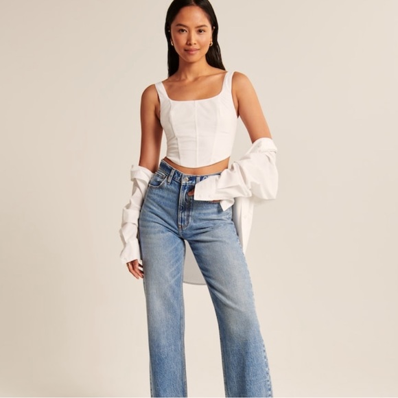 Abercrombie | Rust Seamed Corset Top - Picture 6 of 6